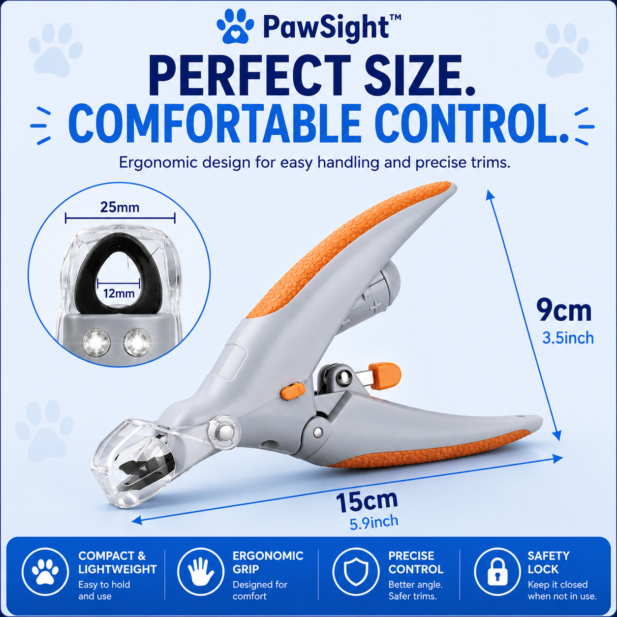 PawSight™ Led Nail Clippers